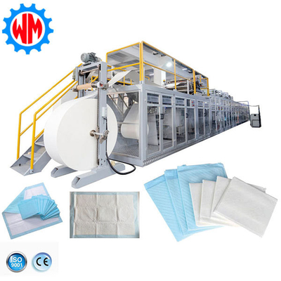 কেনা নিম্ন শক্তি আন্ডারপ্যাড উত্পাদন লাইন 380V 50HZ সিই সহ সম্পূর্ণ স্বয়ংক্রিয় স্ট্যাকার online manufacture