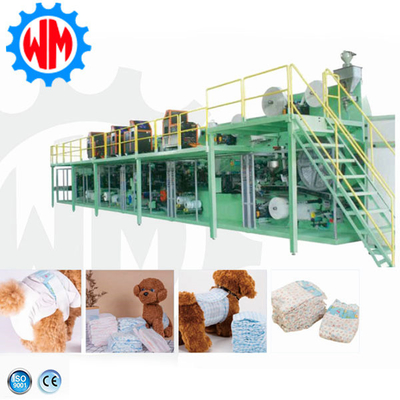 কেনা 400pcs/Min ডায়াপার উত্পাদন কারখানা সিই পোষা প্যান্ট ডায়াপার উত্পাদন সরঞ্জাম online manufacture