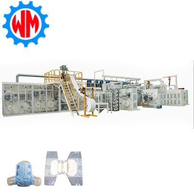 কেনা Customizable High Speed 400pcs/min Adult Diaper Making Machine PLC Control with CE অনলাইনে উৎপাদন