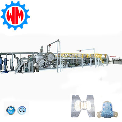 কেনা Versatile Full Servo Adult Diaper Making Machine for Various Sizes and Styles of Diapers অনলাইনে উৎপাদন