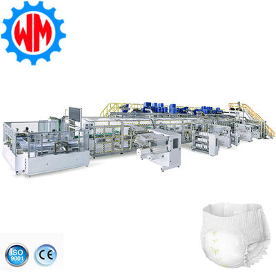 কেনা 600Pcs/Min Baby Pull-Ups Diaper Training Pants Making Machine Full Servo Smart Panel Control অনলাইনে উৎপাদন