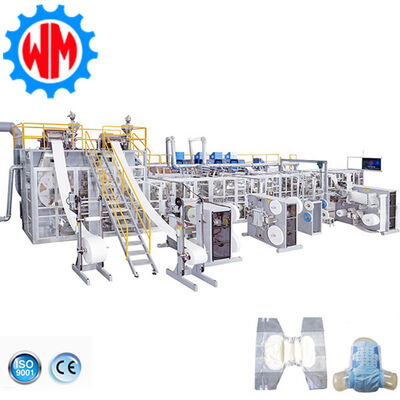 কেনা 97% Qualified Rate With 250-450PCS/Min Adult Diaper Making Machine Professional Design অনলাইনে উৎপাদন