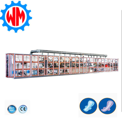 ছোট স্কেল স্যানিটারি ন্যাপকিন তৈরির মেশিন 380V 50HZ লেডিস প্যাড উত্পাদন মেশিন