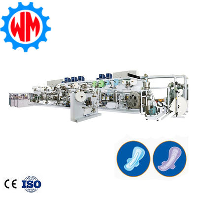 High Speed Automatic Packaging Sanitary Pad Making Machine PLC Control 
